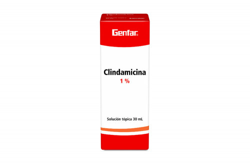 Clindamicina Solución Tópica 1 % Caja Con Frasco Con 30 mL