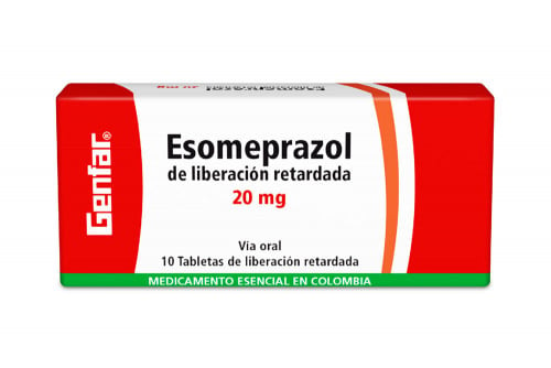 Esomeprazol 20 mg Caja Con 10 Tabletas Entéricas