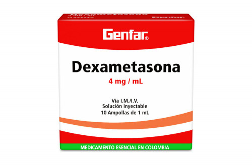 dexametasona 4 mg / ml caja con 10 ampolla de 1 ml