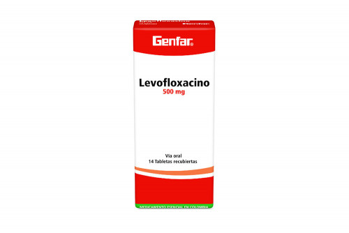 Levofloxacino 500 mg Caja Con 14 Tabletas Recubiertas