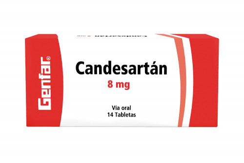 Candesartán 8 mg Caja x 14 Tabletas - Hipertensión