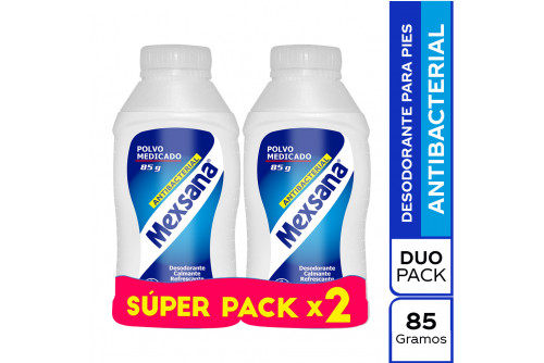 Mexsana Medicado Empaque Con 2 Frasco Con 85 g