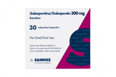 Gabapentina 300 mg Caja Con 30 Cápsulas