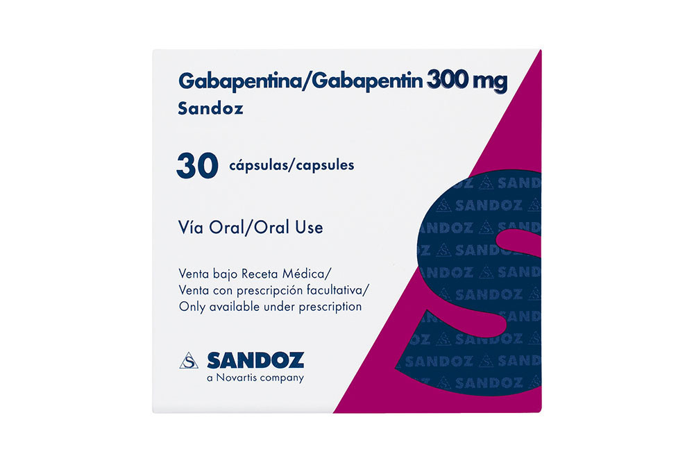 Gabapentina 300 Mg Caja Con 30 Cápsulas