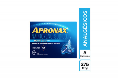 Apronax Liquid Gel 275 mg Caja Con 8 Cápsulas Líquidas