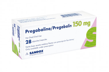 Pregabalina 150 mg Caja Con 28 Cápsulas