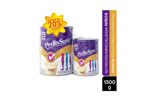 Pediasure Vainilla Tarro Con 900 g + Tarro Con 400 g