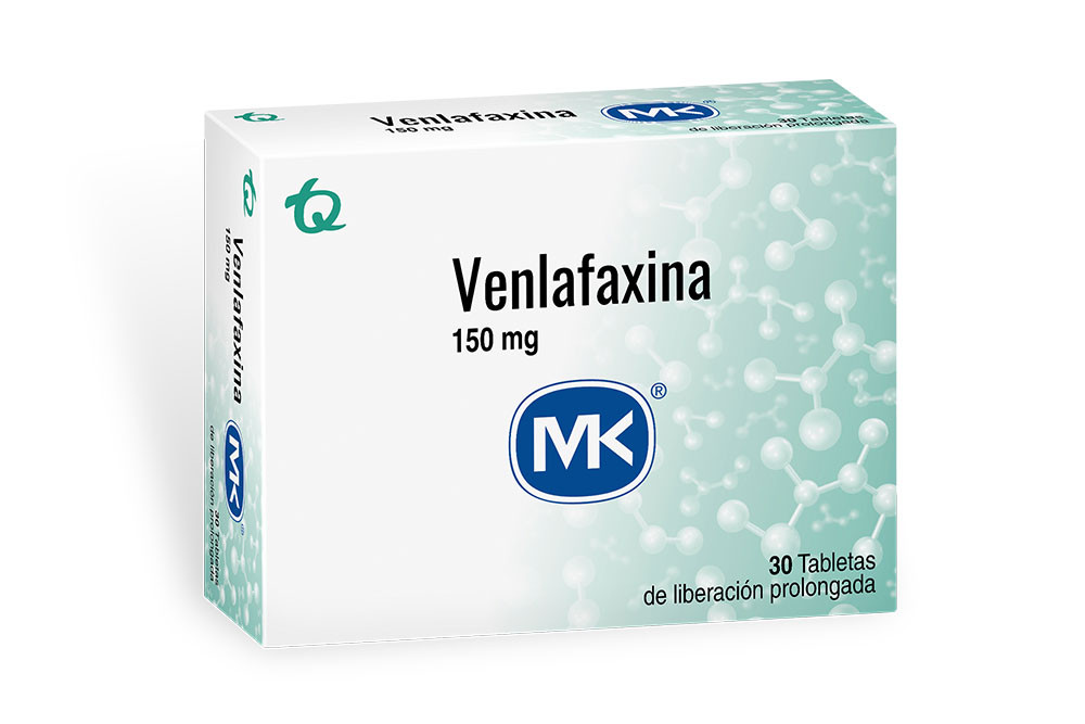 Venlafaxina Mk 150 Mg Caja Con 30 Tabletas De Liberación Prolongada