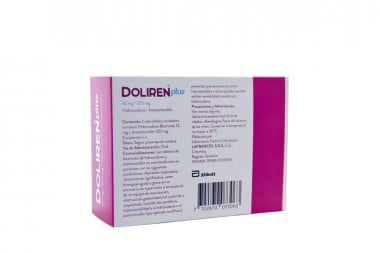 Doliren Plus 10 / 325 Mg Caja Con 30 Tabletas Recubiertas