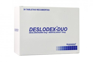 Deslodex Duo 10/ 5 Mg Caja Con 30 Tabletas Recubiertas