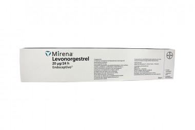 Mirena 20mg / 24H Caja x 1 Endoceptivo Estéril Y 1 Endoceptor Estéril