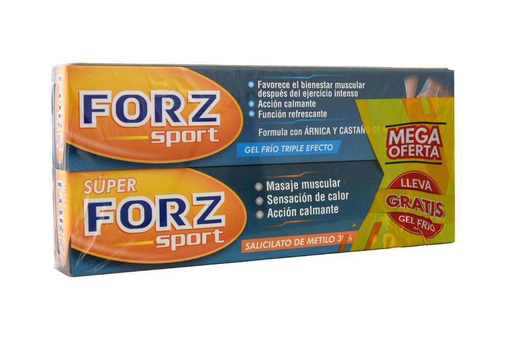 Oferta Super Forz Sport + Gel Frio 2 Unds 60 G C/U