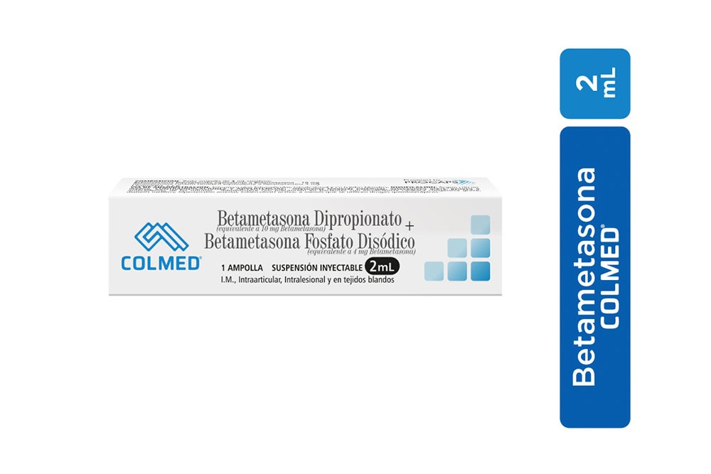 Betametasona Inyectable 10/4 Mg Caja Con 1 Ampolla