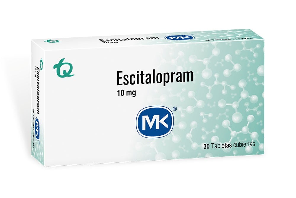 Escitalopram Mk 10 Mg Caja Con 30 Tabletas