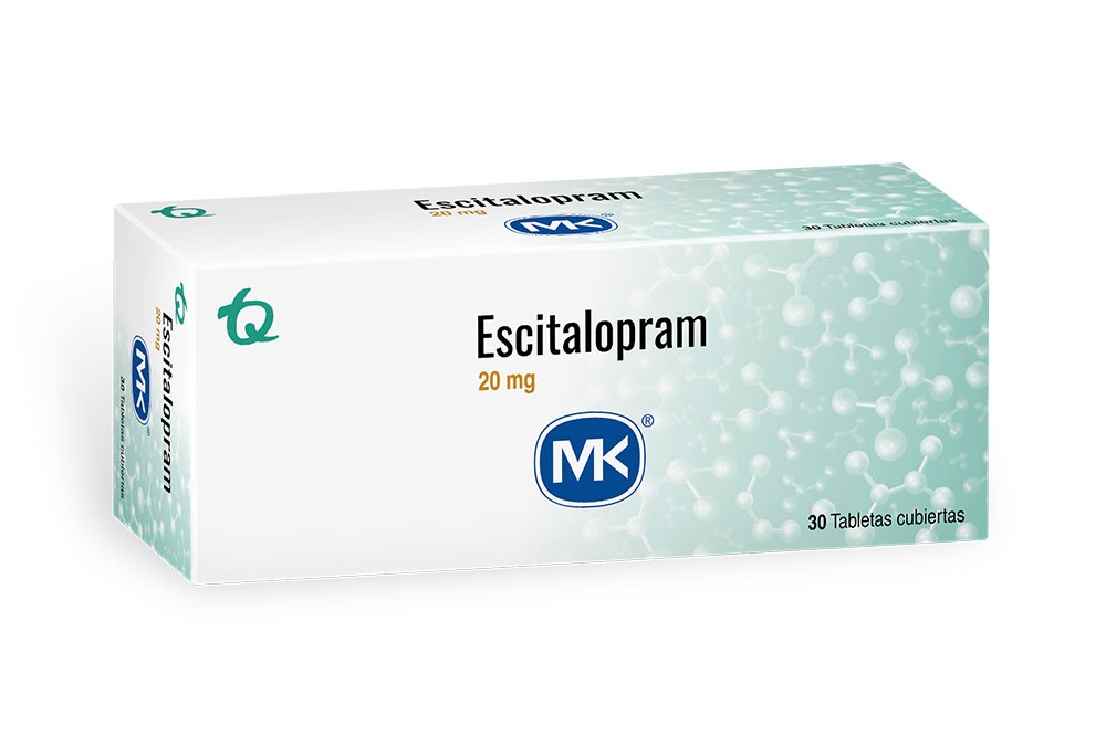 Escitalopram Mk 20 Mg Caja 30 Tabletas