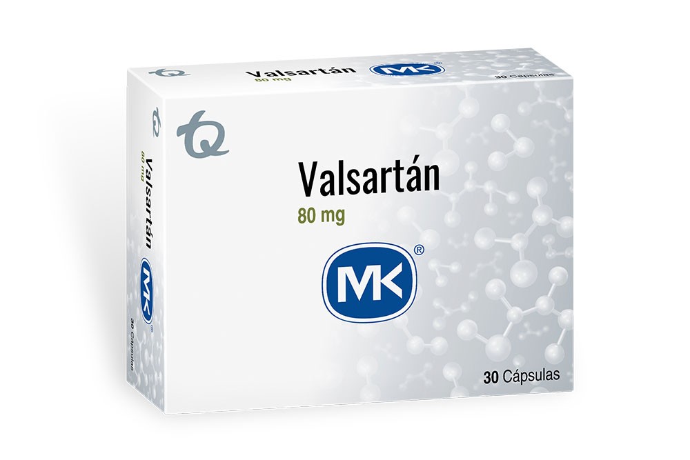 Valsartán Mk 80 Mg Caja Con 30 Cápsulas Duras