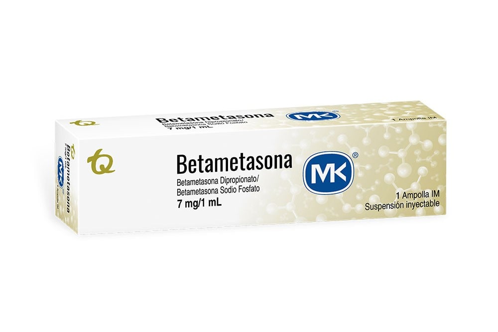 Betametasona 7 Mg Mk Inyectable Caja Con 1 Ampolla