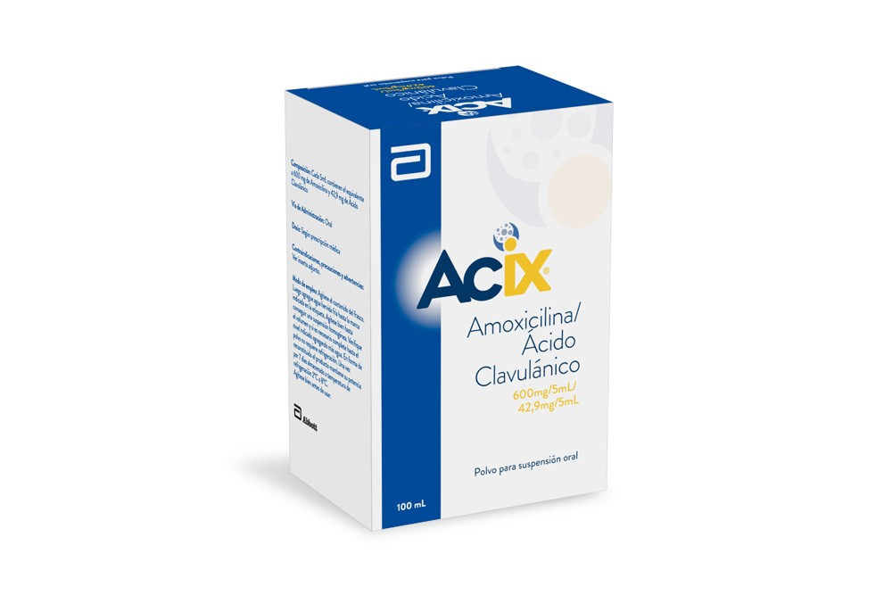 Acix 600/42.9 Mg/5 Ml Polvo Suspensión Oral Frasco Con 100 Ml