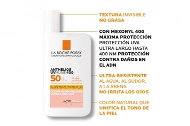 Protector Solar Anthelios Spf 50 Con Color 50 Ml