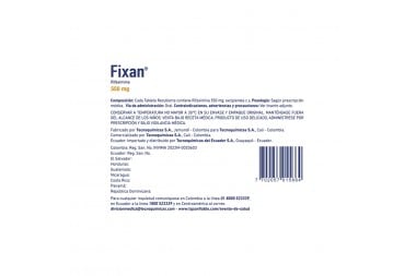 Fixan 550Mg X 14 Tabletas Recubiertas