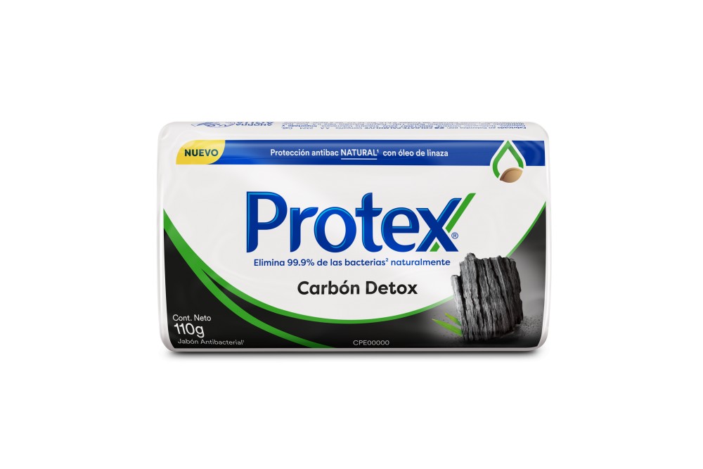 Jabón Antibacterial Protex Carbón Detox 110 G