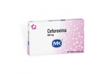 Cefuroxima 500 Mg Mk Caja Con 10 Tabletas Recubiertas