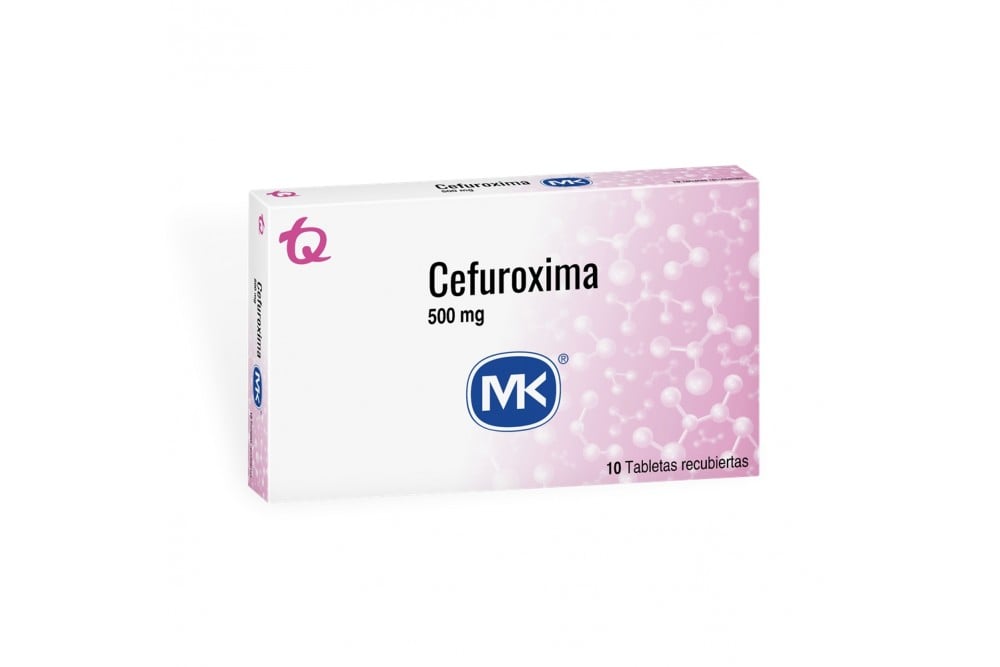 Cefuroxima 500 Mg Mk Caja Con 10 Tabletas Recubiertas