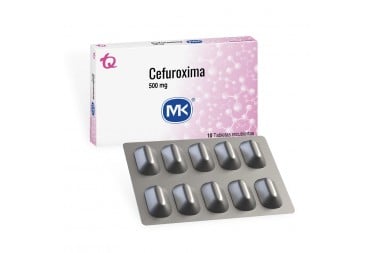 Cefuroxima 500 Mg Mk Caja Con 10 Tabletas Recubiertas