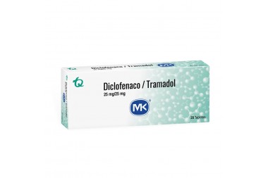 Diclofenaco/ Tramadol 25/ 25 Mg Caja Con 20 Tabletas