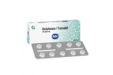 Diclofenaco/ Tramadol 25/ 25 Mg Caja Con 20 Tabletas