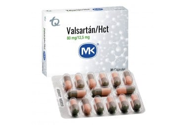 Valsartán/ Hidroclorotiazida 80mg/ 12,5 mg Caja Con 30 Cápsulas
