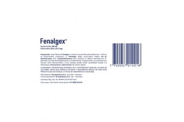 Fenalgex Acetaminofén Caja Con 30 Tabletas