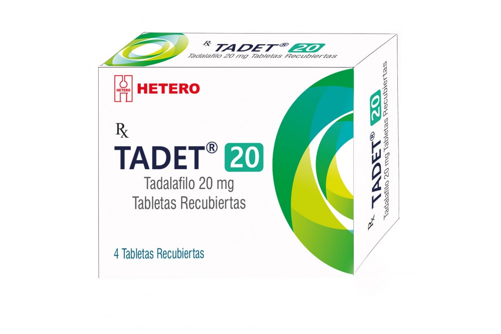 Tadalafilo 20 Mg Caja Por 4 Tabletas