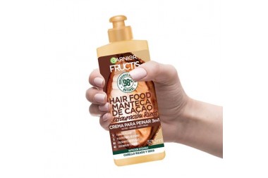 Crema Para Peinar Garnier Fructis Restauración Hair Food Manteca De Cacao 300 Ml