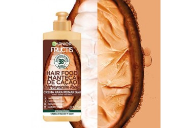 Crema Para Peinar Garnier Fructis Restauración Hair Food Manteca De Cacao 300 Ml