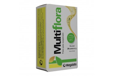 Probióticos Multiflora En Polvo 14 Sachets de 14 G C/U