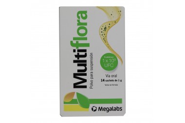 Probióticos Multiflora En Polvo 14 Sachets de 14 G C/U