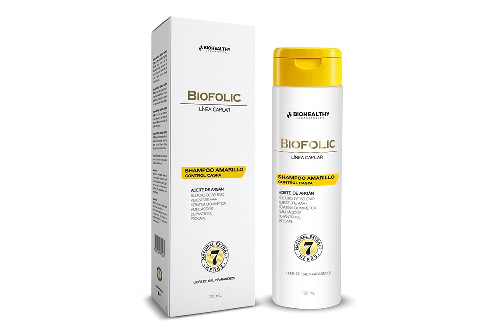 Shampo Biofolic Control Caspa Con Aceite De Argán 120 Ml