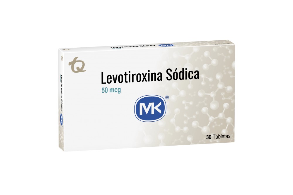 Levotiroxina Sódica Mk 50 Mcg 30 Tabletas