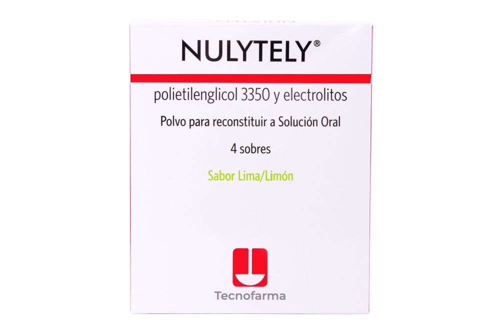 Nulytely Polietilenglicol Oral Lima-Limon 4 Sobres 110 Gr