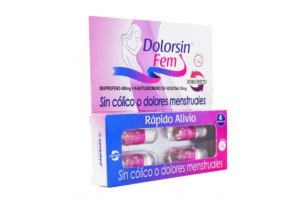 Dolorsin Fem Rápido Alivio 4 Cápsulas