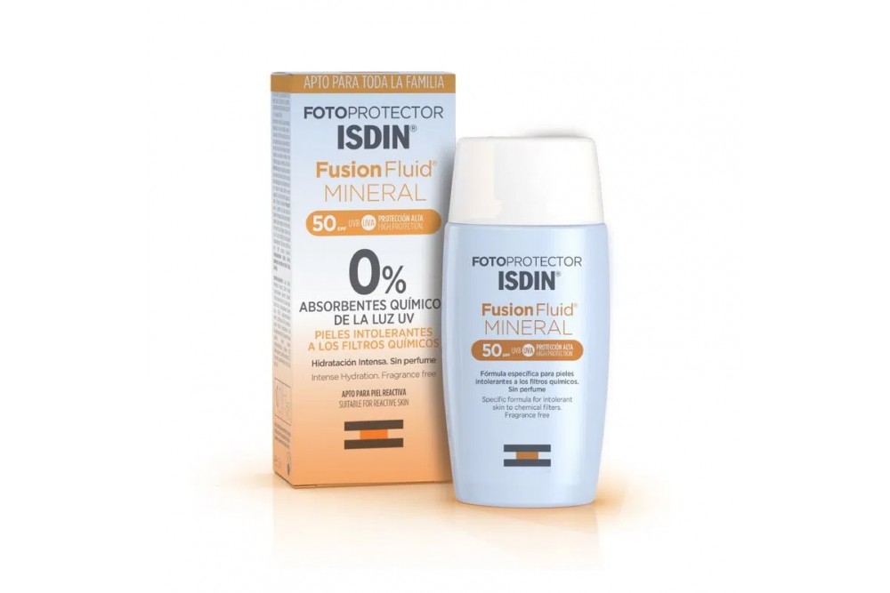 Fotoprotector Isdin  Spf 50 Fusion Fluid Mineral 50 Ml