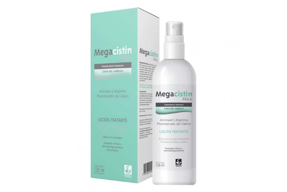 Loción Tratante Megacistin Max Anticaida Spray 120 Ml