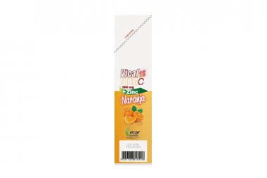 Vitamina C Vical + Zinc 500 Mg Sabor Naranja 100 Tabletas