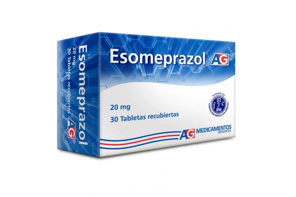 Esomeprazol Ag Caja Con 30 Unidades - 20Mg Tab Oral