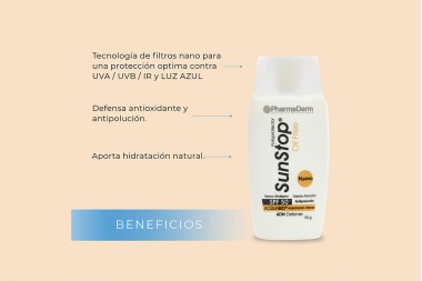 Protector Solar Sunstop Oil Free Spf 50 55 Ml