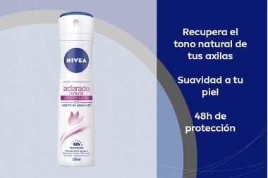 Oferta 2 Desodorantes Nivea Aclarado Efecto Satín 300 Ml