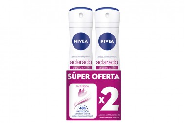 Oferta 2 Desodorantes Nivea Aclarado Efecto Satín 300 Ml