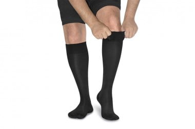 Calcetin A La Rodilla De Compresion Graduada Medivaric T-L Negro