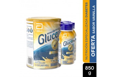 Glucerna Polvo Vainilla 850 G Gratis 3 Glucerna Liquido 237 Ml